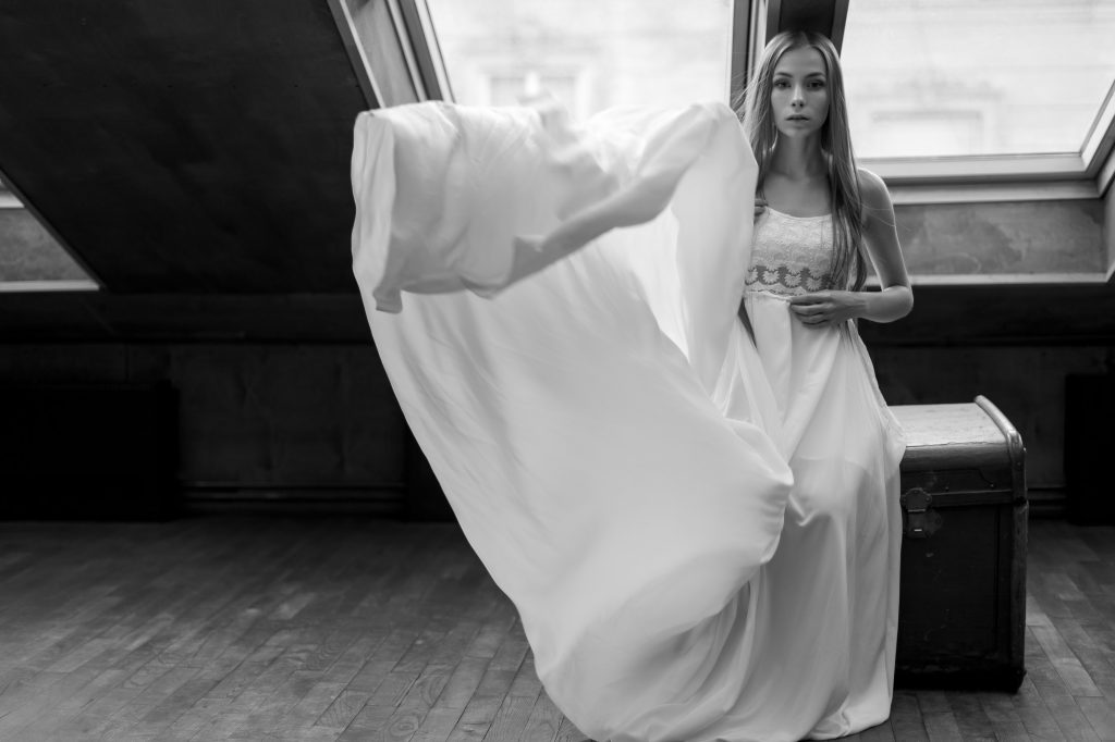 Elegance Defined A Line Satin Wedding Dress Inspirations